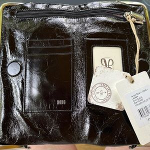 Hobo genuine leather black wallet - Lauren